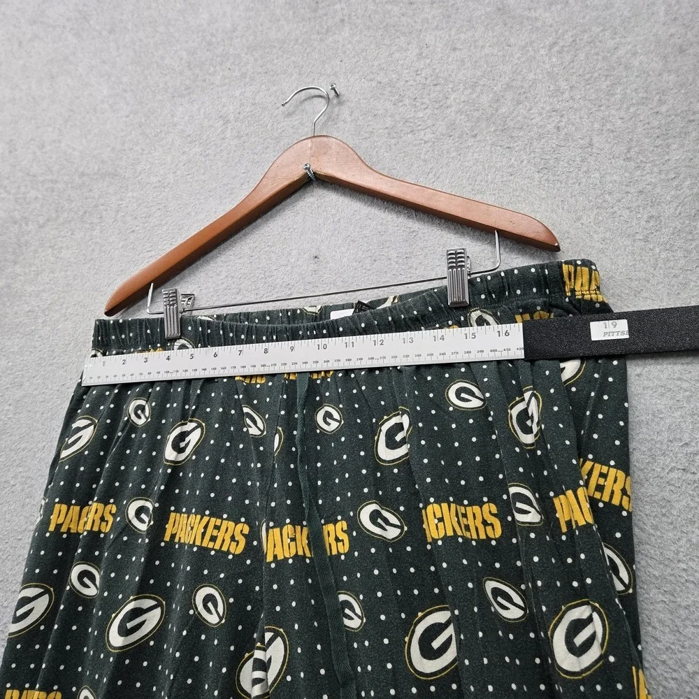 Green Bay Packers Boys Sleepwear 18/20 Green Pajama Pants Logo Graphic Allover